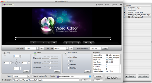 video editiing software for mac
