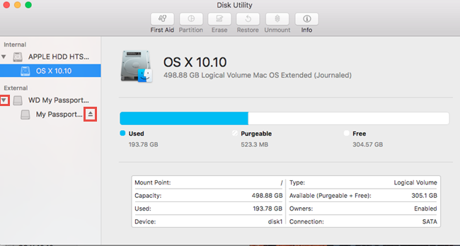 mac disk utility not enough space on device for requested operation